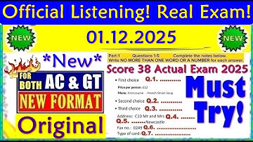 IELTS LISTENING PRACTICE TEST 2025 WITH ANSWERS | 01.12.2025