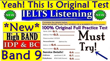 IELTS LISTENING PRACTICE TEST 2025 WITH ANSWERS | 01.12.2025