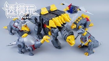 【SwiftTransform】Six Combine! BEASTS DINOKING! Newage G1 DINOBOTS COMBINER VOLCANICUS NA机器恐龙 修罗王 透模玩