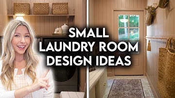SMALL LAUNDRY ROOM DESIGN HACKS | Space Saving Organization Tips