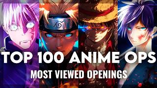 TOP 100 ANIME OPENINGS | MOST VIEWED OPENINGS OF ALL TIME