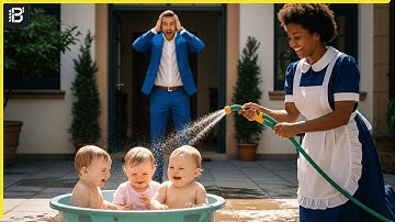 The Billionaire Came Home Unannounced… And Was Shocked to See What the Maid Did With His Triplets