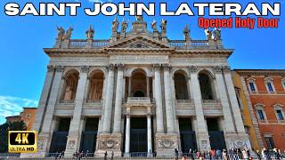 Basilica of St John Lateran | Holy Door & Walking Tour - Rome 4K