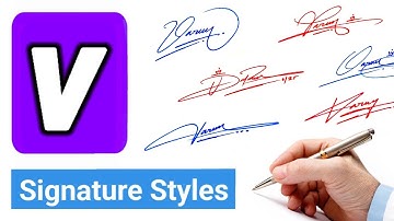 ✅Top 10 signature styles | V name signature style | Signature Style of my name 