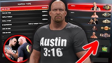 The Best Universe Mode Set Up Guide in WWE 2K25 for the Attitude Era!