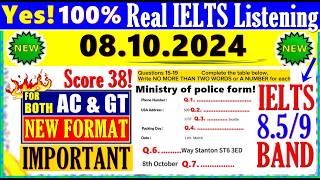 IELTS LISTENING PRACTICE TEST 2024 WITH ANSWERS | 08.10.2024