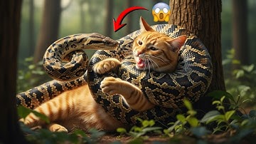 USA Rescue Team Saved a Cat From a Giant Python