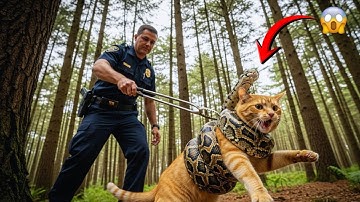 USA Rescue Team Saved a Cat From a Giant Python