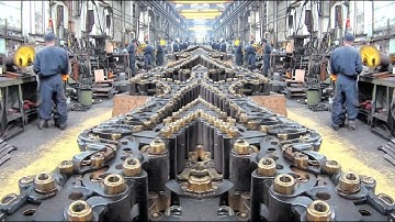How Gigantic Steel Chains Is Made For Dam & Bridge. Industrial Technology & Metalworking Documentary