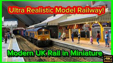 Ongelooflijk realistische modelspoorbaan, geluid, details en prototypische loop #modeling