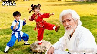 Kembar kung fu cari keluarga,hancurkan penjahat.Tinju gulingkan musuh! Langsung lindungi ibu & kakek