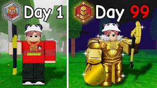 Surviving 99 Nights but My Class Upgrades Every Day