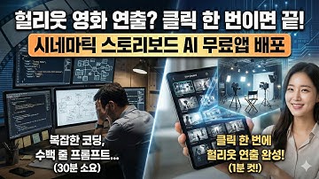 이미지 1장으로 15초 영상 완성? 1분컷 워크플로우 대공개 | 시네마틱 스토리보드 AI 무료앱 배포