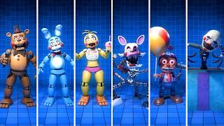 FNAF 2 Movie Toy Animatronics Jumpscare & Workshop Animations