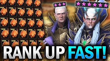 LEVEL UP CHAMPIONS LIKE THIS for FAST 60s! (Best Rank Up Tips) - Raid Shadow Legends Guide