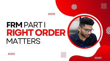 FRM Part I Self-Study Guide 2026: Step-by-Step Topic Order