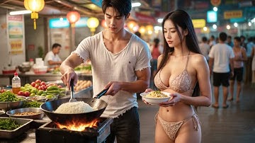 美女總裁只是嘗了一口路邊窮小子的3元炒飯，竟當場淪陷倒貼閃婚！原來小夥竟是隱藏廚神，美女總裁攜萬億資產倒貼要給他生10個兒子！#短劇  #總裁灰姑娘 #窮小子逆襲#無雙短劇SHORT