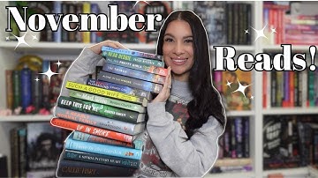I read 19 books in November!