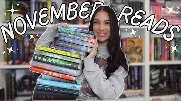 The 19 books I read in November!!