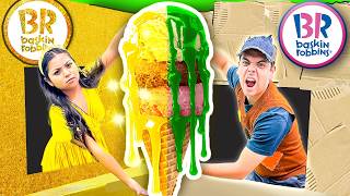 Rich Vs Broke Baskin Robbin | We Open At Home Ice Cream Restaurant by Sweedee