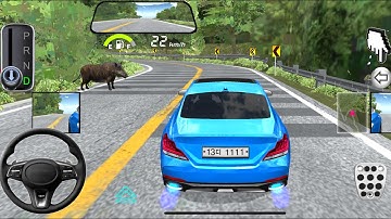 New Blue Mercedes G63 Narrow Mountain Road Driving - 3d Driving Class android game - Car Game