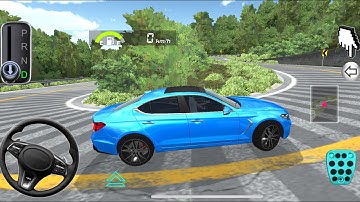 New Blue Mercedes G63 Narrow Mountain Road Driving - 3d Driving Class android game - Car Game