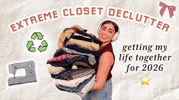 *massive* 2026 closet DECLUTTER 🌟 | reviewing EVERYTHING in my closet 😅