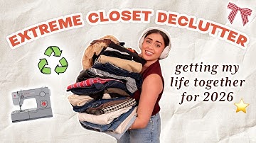 *massive* 2026 closet DECLUTTER 🌟 | reviewing EVERYTHING in my closet 😅