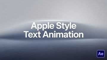 Apple Style Premium Text Animation in After Effects | Add Custom Fonts Easily
