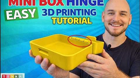 How To Make: Box Hinge From SCRATCH Using Tinkercad For 3D Printing
