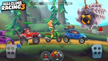 Hill Climb Racing 3 - New Map FOREST Walkthough Car Game Android GamePlay