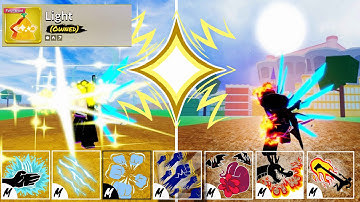 BEST Light fruit ONE SHOT Combos with Every Fighting Style! Blox fruits