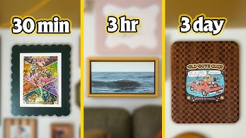 I Build 3 Picture Frames - 30 Min. vs. 3 Hour vs. 3 Day