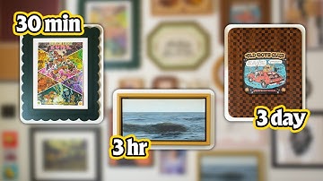 I Build 3 Picture Frames - 30 Min. vs. 3 Hour vs. 3 Day