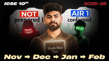 ICSE Nov–Feb MASTERPLAN ⚡ | How to Score 98% in Boards 2026 | ICSE Class 10 Strategy