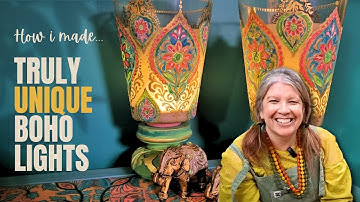 DIY Upcycled Uplighters | Van goedkope lampen prachtige woonaccessoires maken