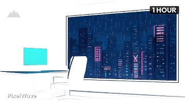 Cyberpunk Coding Lounge | Dark Synthwave for Programming & Deep Focus