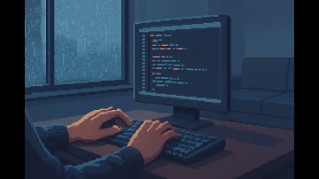 Cyberpunk Coding Lounge | Dark Synthwave for Programming & Deep Focus