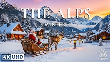 The Alps Winter 4K - Stunning Footage The Alps, Scenic Relaxation Film with Calming Music