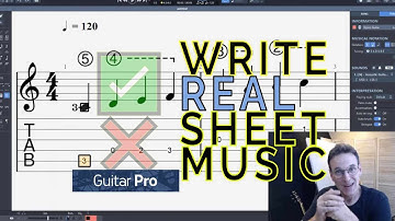 How to Write Standard Notation in Guitar Pro (No TAB Needed)