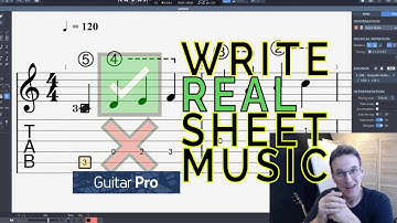 How to Write Standard Notation in Guitar Pro (No TAB Needed)