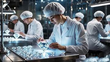 Inside the Diamond-Cutting Factory: From Rough Stone to Luxury Jewelry (Full Process)