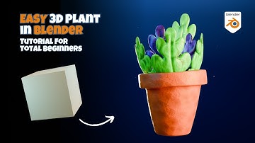 Blender Beginner Tutorial — Stylised 3D Plant with PBR Materials