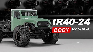 INJORA IR40-24 Half Truck Hard Body with Cage for 1/24 SCX24 #injora #scx24