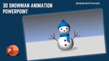 How to Make Snowman in PowerPoint | PowerPoint Presentation Animation Tutorial for Beginners