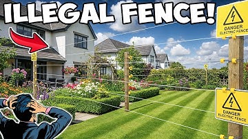 Karen Built ELECTRIC FENCE Through My Garden To Steal My Property!