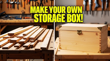 Make a Wooden Chest Box | Easy DIY Wooden Storage Box Tutorial!