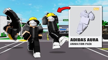 NEW ANIMATION PACK (ADIDAS AURA) In Brookhaven ID/CODE - Roblox