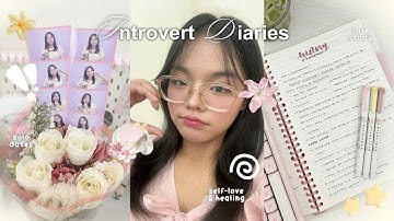 cozy INTROVERT diaries 🍵🌸comfort in being alone, solo dates, cafe study, and self-love ft. FIFINE M9