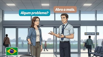 Brazilian Portuguese Listening Practice | 10 Airport & Travel Problem Dialogues (A1–A2)
